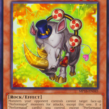 Performapal Thunderhino [MP16-EN045] Common
