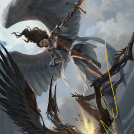 Destroy Evil Art Card (Gold-Stamped Signature) [Dominaria United Art Series]