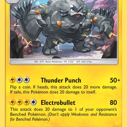 Alolan Graveler (41/145) [Sun & Moon: Guardians Rising]