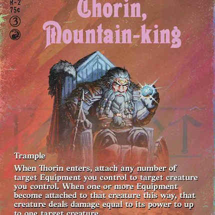 Thorin, Mountain-king (Borderless) (Surge Foil) [The Hobbit]
