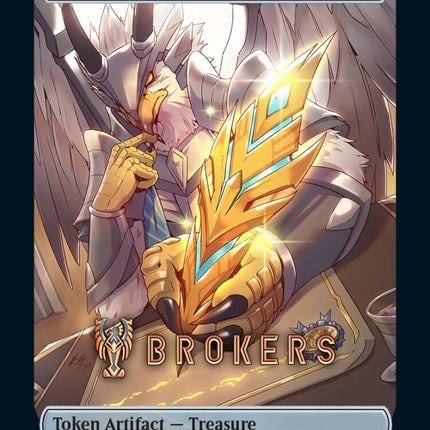 Treasure Token (Brokers) (Southeast Asia Artists) [Streets of New Capenna Tokens]