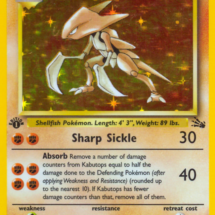 Kabutops (9/62) [Fossil 1st Edition]