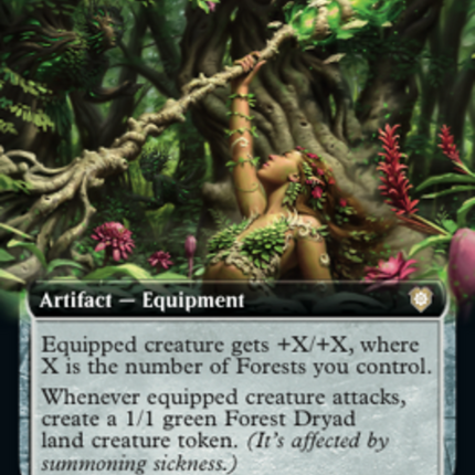 Staff of Titania (Extended Art) [The Brothers' War Commander]