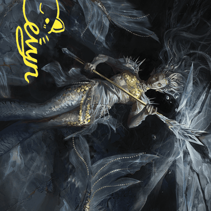 Sharae of Numbing Depths Art Card (Gold-Stamped Signature) [Wilds of Eldraine Art Series]
