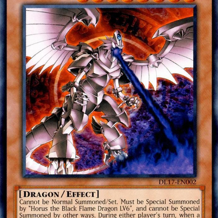Horus the Black Flame Dragon LV8 (Purple) [DL17-EN002] Rare
