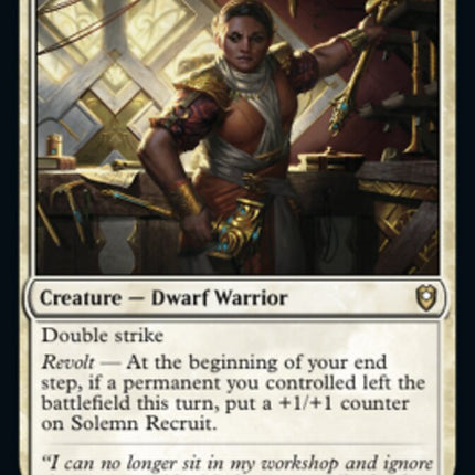 Solemn Recruit [Commander Legends: Battle for Baldur's Gate]