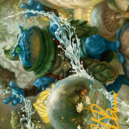 Pond Prophet Art Card (Gold-Stamped Signature) [Bloomburrow Art Series]