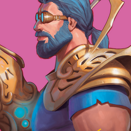 Satya, Aetherflux Genius Art Card (Gold-Stamped Signature) [Modern Horizons 3 Art Series]