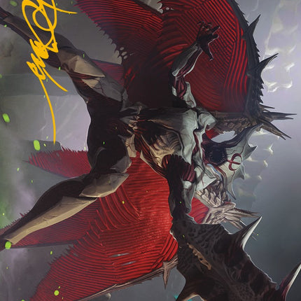 Phyrexian Vindicator Art Card (Gold-Stamped Signature) [Phyrexia: All Will Be One Art Series]