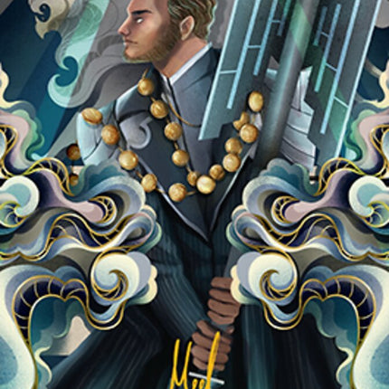 Rafiq of the Many Art Card (Gold-Stamped Signature) [Streets of New Capenna Art Series]