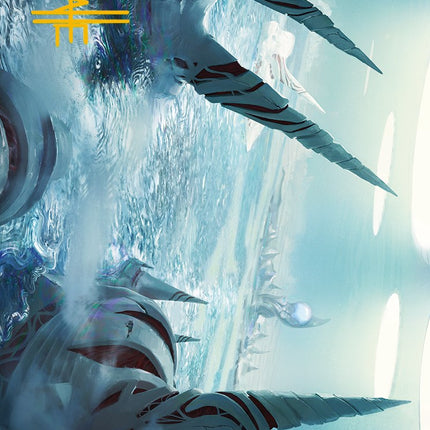 Seachrome Coast Art Card (Gold-Stamped Signature) [Phyrexia: All Will Be One Art Series]