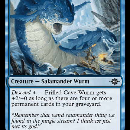 Frilled Cave-Wurm [The Lost Caverns of Ixalan]