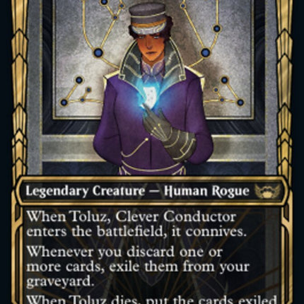 Toluz, Clever Conductor (Showcase Golden Age Gilded Foil) [Streets of New Capenna]
