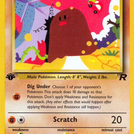 Diglett (52/82) [Team Rocket 1st Edition]