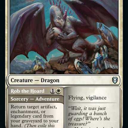 Crystal Dragon // Rob the Hoard [Commander Legends: Battle for Baldur's Gate]
