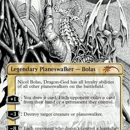 Nicol Bolas, Dragon-God (Borderless) [Secret Lair Drop Series]
