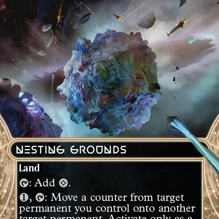 Nesting Grounds (0121) (Borderless) (Galaxy Foil) [Edge of Eternities: Stellar Sights]