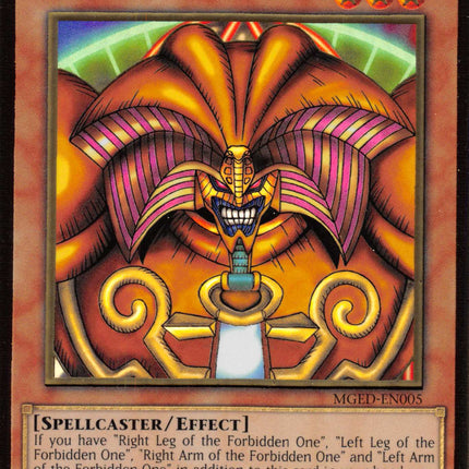 Exodia the Forbidden One [MGED-EN005] Gold Rare