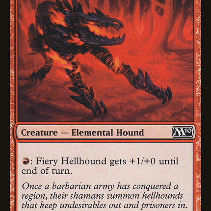 Fiery Hellhound [Magic 2010]