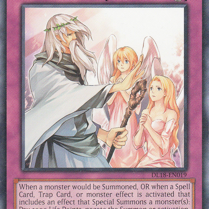 Solemn Warning (Blue) [DL18-EN019] Rare