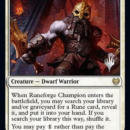 Runeforge Champion (Promo Pack) [Kaldheim Promos]
