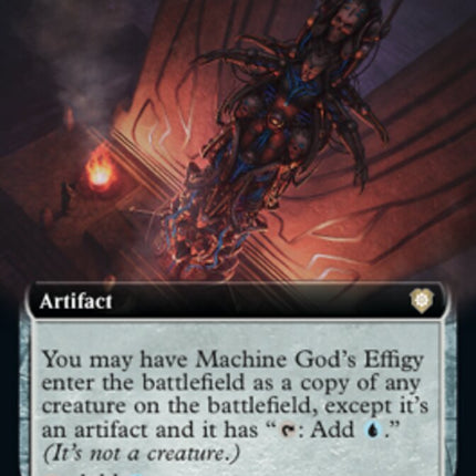 Machine God's Effigy (Extended Art) [The Brothers' War Commander]