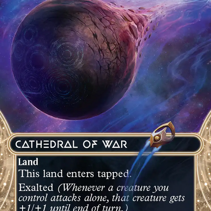 Cathedral of War (0096) (Borderless) (Galaxy Foil) [Edge of Eternities: Stellar Sights]