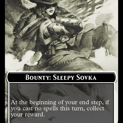 Bounty: Sleepy Sovka // Bounty Rules Double-Sided Token [Outlaws of Thunder Junction Commander Tokens]