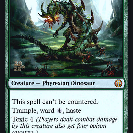 Tyrranax Rex [Phyrexia: All Will Be One Prerelease Promos]