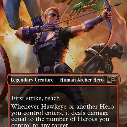 Hawkeye, Trick Shot (Borderless) [Marvel Super Heroes Commander]