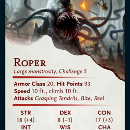 Roper Art Card (Gold-Stamped Signature) [Dungeons & Dragons: Adventures in the Forgotten Realms Art Series]