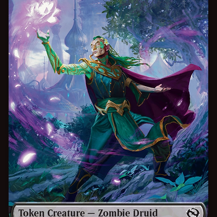 Treasure // Zombie Druid Double-Sided Token [Tarkir: Dragonstorm Tokens]