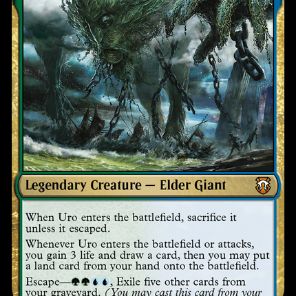 Uro, Titan of Nature's Wrath (Ripple Foil) [Modern Horizons 3 Commander]