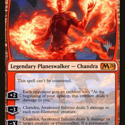 Chandra, Awakened Inferno (Promo Pack) [Core Set 2020 Promos]