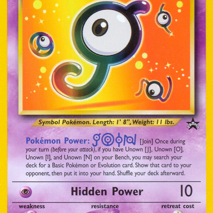 Unown [J] (38) [Wizards of the Coast: Black Star Promos]