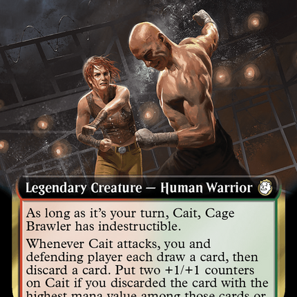 Cait, Cage Brawler (Extended Art) (Surge Foil) [Fallout]