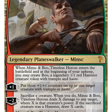 Minsc & Boo, Timeless Heroes (White Border) [Mystery Booster 2]