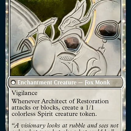 The Restoration of Eiganjo // Architect of Restoration [Kamigawa: Neon Dynasty]