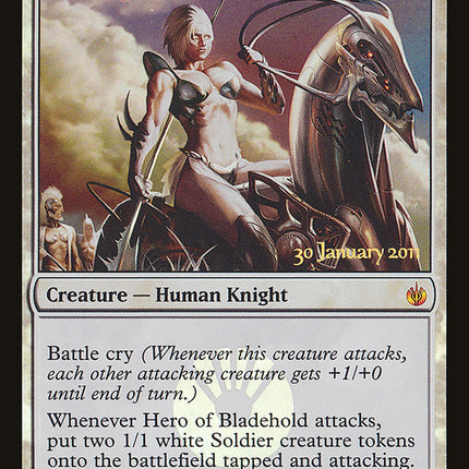 Hero of Bladehold [Mirrodin Besieged Prerelease Promos]