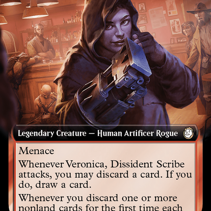 Veronica, Dissident Scribe (Extended Art) (Surge Foil) [Fallout]