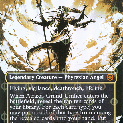 Atraxa, Grand Unifier (Borderless Ichor Step-and-Compleat Foil) [Phyrexia: All Will Be One]