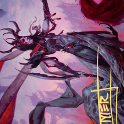 Drana, the Last Bloodchief Art Card (Gold-Stamped Signature) [Zendikar Rising Art Series]