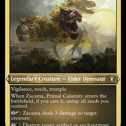 Zacama, Primal Calamity (Foil Etched) [Commander Masters]