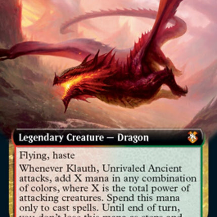 Klauth, Unrivaled Ancient (Extended Art) [Dungeons & Dragons: Adventures in the Forgotten Realms Commander]