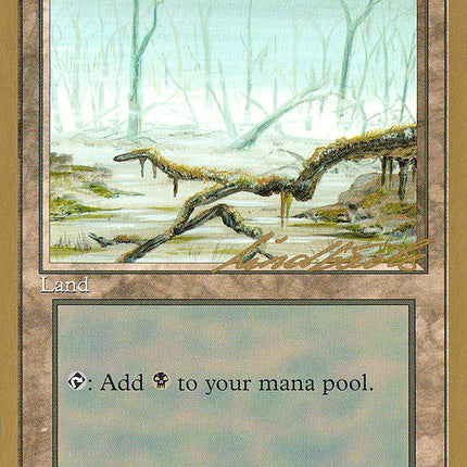 Swamp (ll372) (Leon Lindback) [Pro Tour Collector Set]