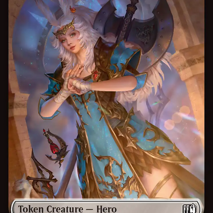Hero (0009) // Bird (0017) Double-Sided Token [FINAL FANTASY Tokens]
