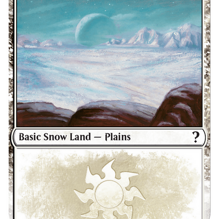 Snow-Covered Plains (White Border) [Mystery Booster 2]