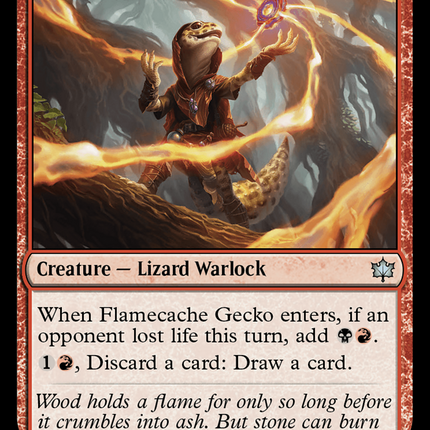 Flamecache Gecko [Bloomburrow]