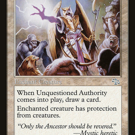 Unquestioned Authority [Judgment]