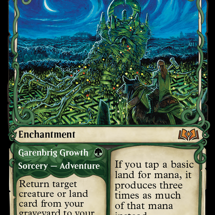Virtue of Strength // Garenbrig Growth (Showcase) [Wilds of Eldraine]